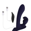 Evolved Giving Vibes Strap-On Bunny Eared Stimulator w/Remote Control - Purple