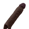 Shaft Model F Flexskin Liquid Silicone 7.8" Sheath - Mahogany