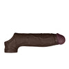 Shaft Model F Flexskin Liquid Silicone 8.8" Sheath - Mahogany