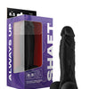 Shaft Model A Flexskin Liquid Silicone 8.5" Dong w/Balls - Black