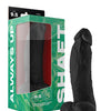 Shaft Model N Flexskin Liquid Silicone 9.5" Side Curve Dong w/Balls - Black
