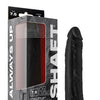 Shaft Model J Flexskin Liquid Silicone 7.5" Dong - Black