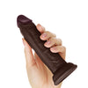 Shaft Model J Flexskin Liquid Silicone 5.5" Dong - Mahogany