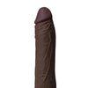 Shaft Flexskin Liquid Silicone 6.5" Vibrating Dong - Mahogany