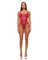 Layers To This Mesh and Knit Teddy - Pink SM