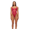 Layers To This Mesh and Knit Teddy - Pink SM