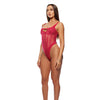 Layers To This Mesh and Knit Teddy - Pink XL