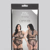 Fifty Shades of Grey Captivate Lacy Bra Set Black O/S Curve