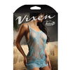 Vixen Breathless Chantilly Lace Chemise & G-String Blue O/S