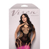 Vixen Ready Or Not Ombre Keyhole Halter Dress - Black/Pink QN