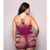 Vixen For The Thrill Leopard Knit Cut Out Dress - Magenta QN