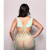Vixen Yours Truly Strappy Floral Knit Crossover Dress - Mint QN