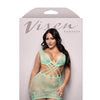 Vixen Yours Truly Strappy Floral Knit Crossover Dress - Mint QN