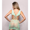 Vixen Yours Truly Strappy Floral Knit Crossover Dress - Mint O/S