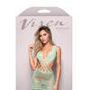 Vixen Yours Truly Strappy Floral Knit Crossover Dress - Mint O/S