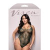 Vixen Enemies To Lovers Seamless Lace Teddy - Green QN