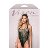 Vixen Enemies To Lovers Seamless Lace Teddy - Green O/S