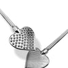 Nixie Flaming Heart Riding Crop - Silver