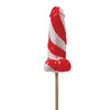 Cock Tailz Liquor Flavored Pecker Pops - Strawberry Mojito Red/White Stripe