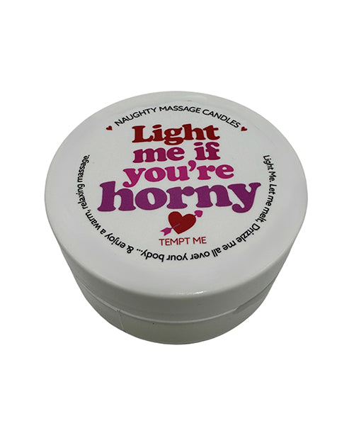 Valentines Mini Massage Candle "Light Me If You're Horny"
