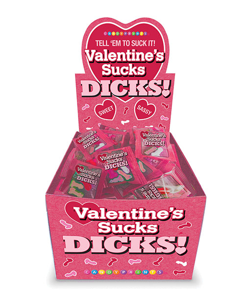 Valentine's Sucks Dicks Candy - Display of 100 pk
