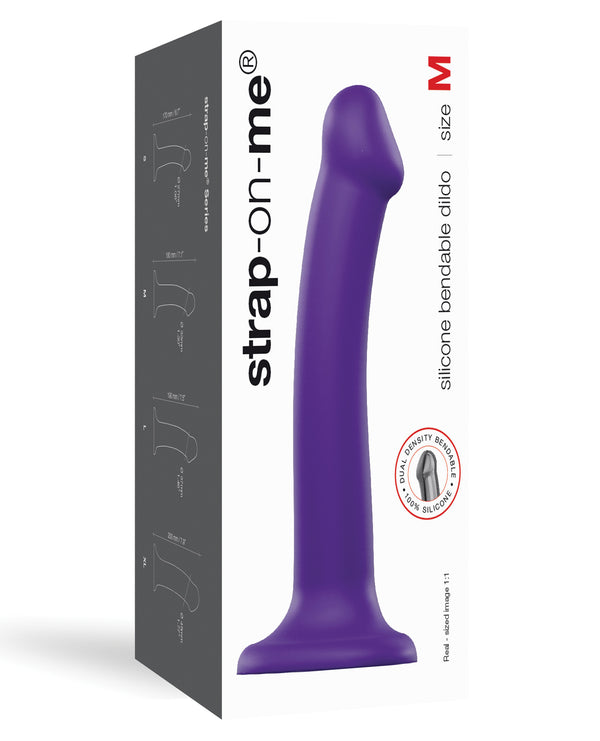 Strap On Me Silicone Bendable Dildo Medium - Assorted Colors