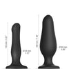 Strap On Me Inflatable Dildo Plug - Black