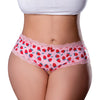 Sweet Treats Crotchless Boy Short w/Wicked Sensual Care Strawberry Lube - Pink QN