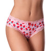 Sweet Treats Crotchless Boy Short w/Wicked Sensual Care Strawberry Lube - Pink S/M