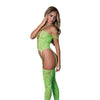 Seamless Strappy Body Stocking - Neon Green O/S