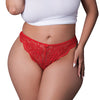 Sugar High Split Crotch Panty - Red QN