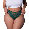 Evermore Split Crotch Panty - Emerald QN