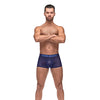 Diamond Mesh Mini Short Blue