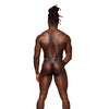 Snaked Metallic Coated Power Sock Black/Blue S/M