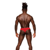 Sassy Lace Open Ring Thong Red S/M