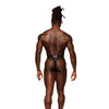 Rude Awakening Mesh Strap Thong Black L/XL
