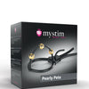 Mystim Pearly Pete Corona Strap w/Gold Balls - Black