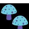 Neva Nude Black Light Glitter Shroom Pasties - Pink/White O/S