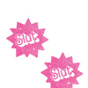 Neva Nude Glitter Slut Fun Pasties - Pink O/S