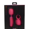 Nu Sensuelle Harlow Mini Wand w/Masturbator Attachment - Pink