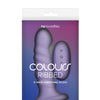 Colours - Ribbed - 5" Vibrating Dildo - Purple