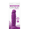 Colours Pleasures 5" Vibrating Dildo - Purple