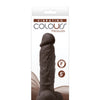Colours Pleasures 5" Vibrating Dildo - Dark Brown