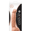 Colours Dual Density 5" Dong w/Balls & Suction Cup - Assorted Colors