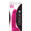 Colours Dual Density 5" Dong w/Balls & Suction Cup - Pink