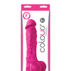 Colours Pleasures 7" Dong w/Balls & Suction Cup - Assorted Colors