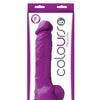 Colours Pleasures 8" Dildo w/Suction Cup - Purple