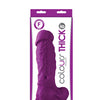 Colours Pleasures Thick 8" Dildo - Purple
