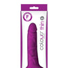 Colours Pleasures 5" Thin Dildo - Purple