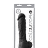 ColourSoft 8" Soft Dildo - Black